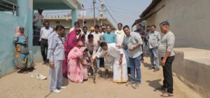 उरगा में 500 मीटर सीमेंट कंक्रीट मार्ग निर्माण का भूमिपूजन